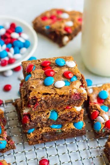 M and M Brownies Suit Birthday Party Dessert Platters